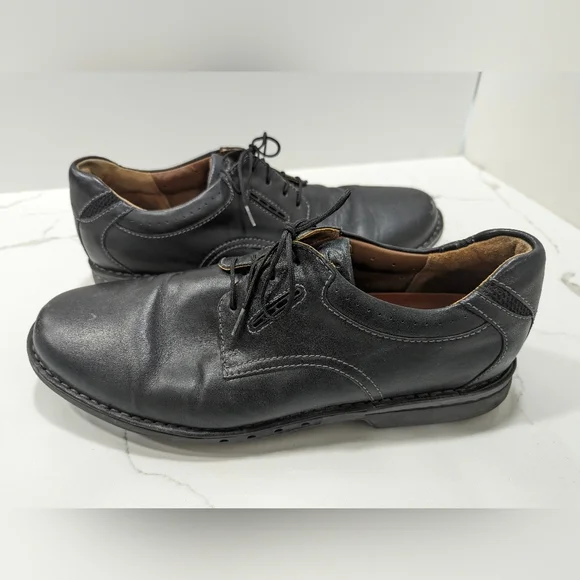 Clarks Shoes Clarks 825 Unstructured Ravel Black Leather
